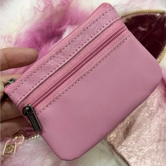 2 Tone Real Lamb Fur Handmade Top Handle, Fold Over Flap Handbag, Crossbody bag - Picture 15 of 16